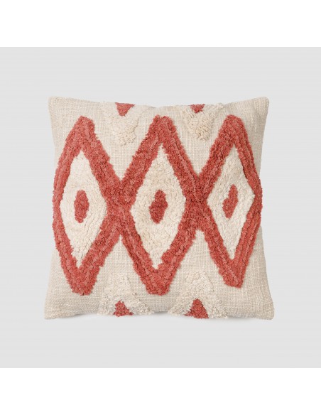 Cuscino quadrato cotone Valirio 45x45 - federa + imbottitura