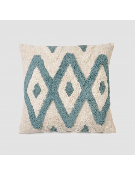 Cuscino quadrato cotone Valirio 45x45 - federa + imbottitura