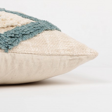 Cuscino quadrato cotone Valirio 45x45 - federa + imbottitura