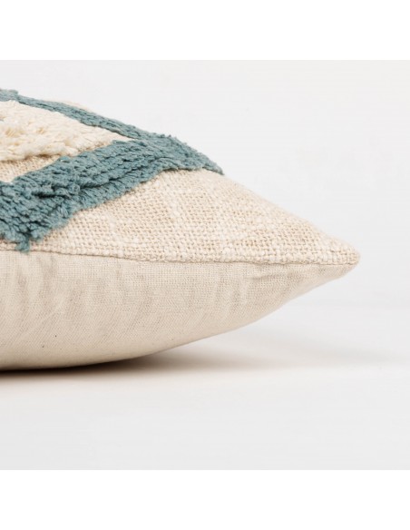 Cuscino quadrato cotone Valirio 45x45 - federa + imbottitura