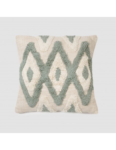 Cuscino quadrato cotone Valirio 45x45 - federa + imbottitura