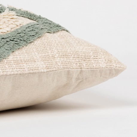 Cuscino quadrato cotone Valirio 45x45 - federa + imbottitura