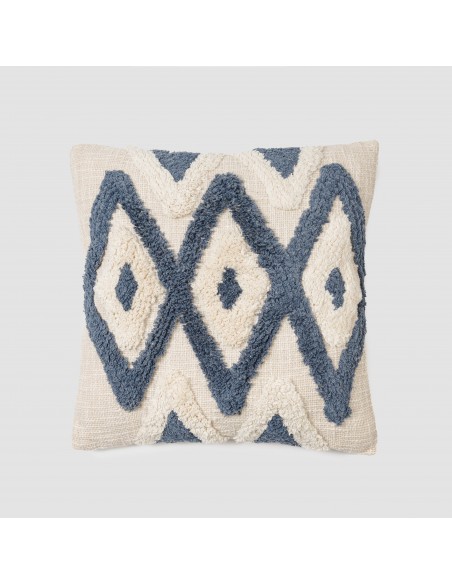 Cuscino quadrato cotone Valirio 45x45 - federa + imbottitura