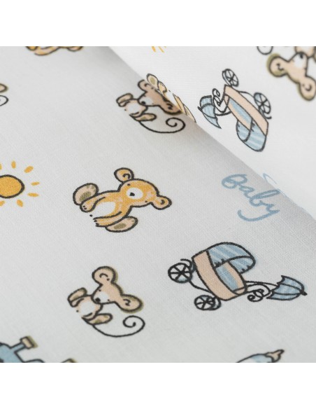 Copripiumino cotone Nico celeste