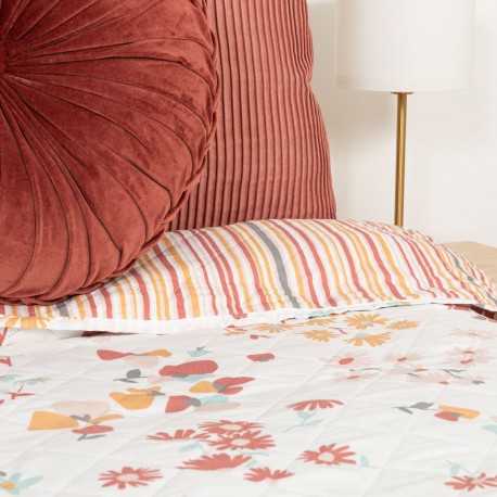 Copriletto bouti Arauz acquarello