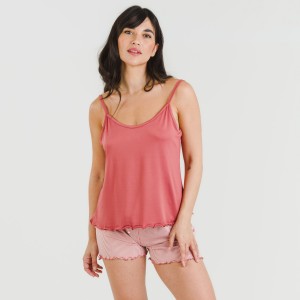 Pigiama con spalline soft Raya Aliena marsala 2