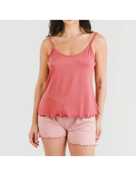 Pigiama con spalline soft Raya Aliena marsala Pigiama con spalline soft Raya Aliena marsala