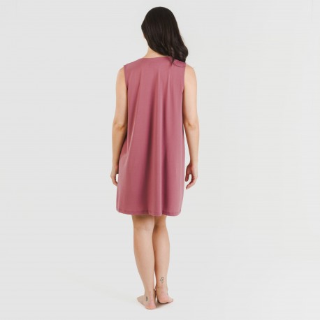 Vestito corto crêpe tinta unita