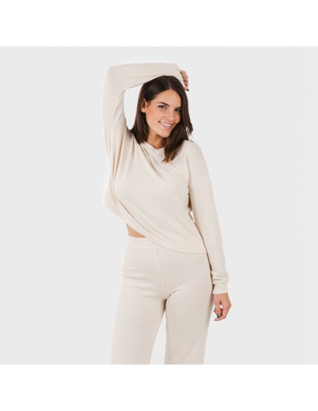 Pigiama maglia extra morbida tinta unita Pigiama maglia extra morbida tinta unita