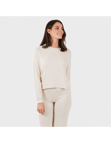 Pigiama maglia extra morbida tinta unita Pigiama maglia extra morbida tinta unita