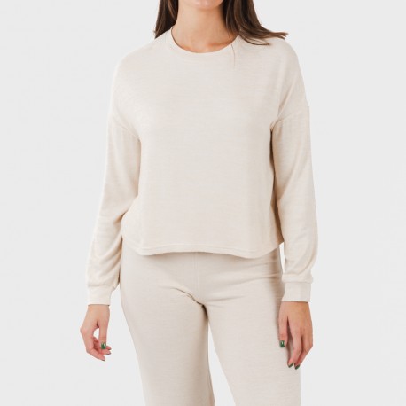 Pigiama maglia extra morbida tinta unita