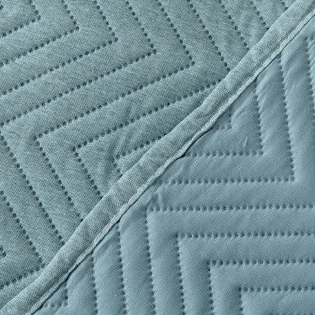 Copriletto bouti effetto consumato tinta unita