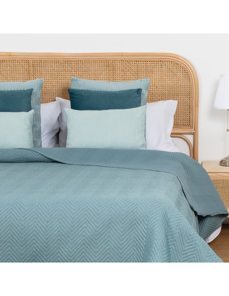 Copriletto bouti effetto consumato tinta unita Copriletto bouti effetto consumato tinta unita