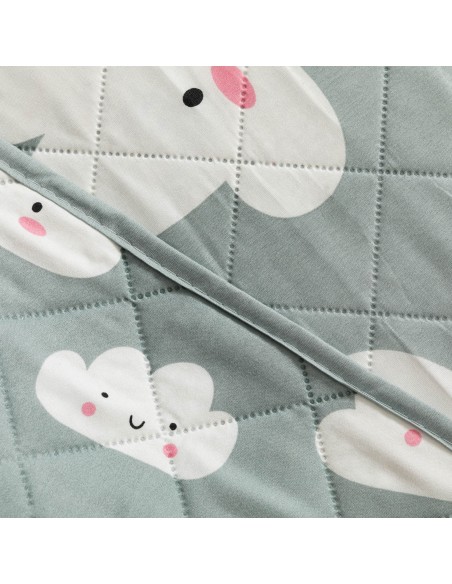 Copriletto bouti Habana turchese pastello Copriletto bouti Habana turchese pastello