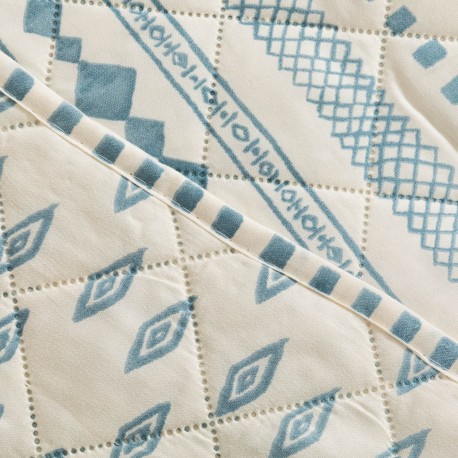 Copriletto bouti Zorione indaco