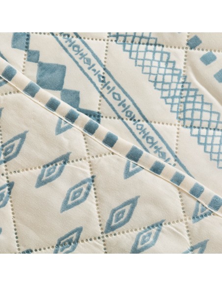 Copriletto bouti Zorione indaco