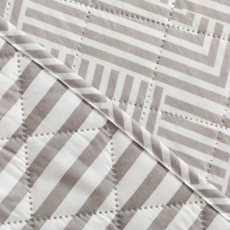 Copriletto bouti Oscar grigio perla