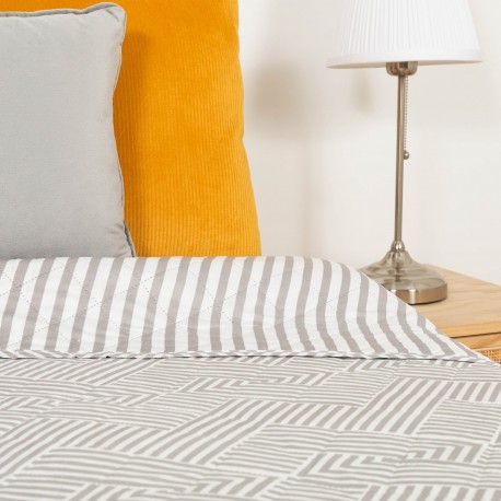 Copriletto bouti Oscar grigio perla