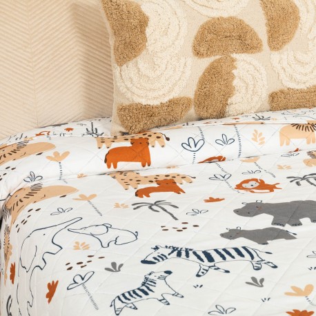 Copriletto bouti Fauna