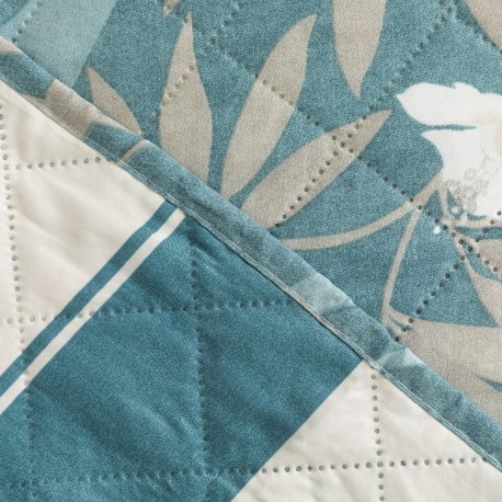 Copriletto bouti Denia blu