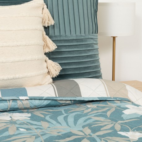 Copriletto bouti Denia blu