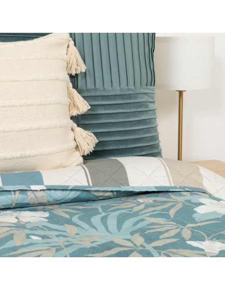 Copriletto bouti Denia blu