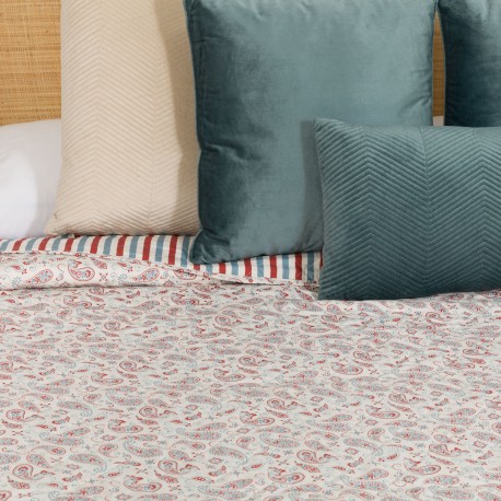 Copriletto bouti Campiña indaco