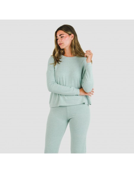 Pigiama maglia extra morbida tinta unita Pigiama maglia extra morbida tinta unita