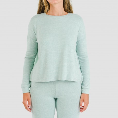 Pigiama maglia extra morbida tinta unita