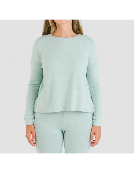 Pigiama maglia extra morbida tinta unita Pigiama maglia extra morbida tinta unita