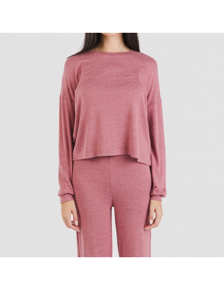 Pigiama maglia extra morbida tinta unita Pigiama maglia extra morbida tinta unita