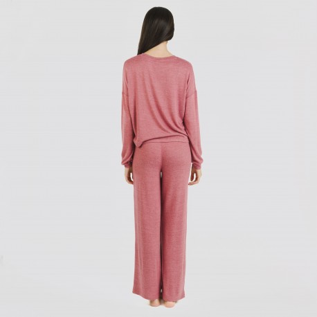 Pigiama maglia extra morbida tinta unita