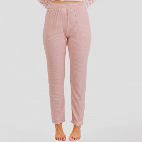 Pigiama a costine bicolore