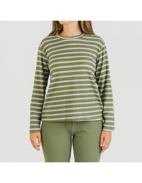 Pigiama a costine bicolore Pigiama a costine bicolore