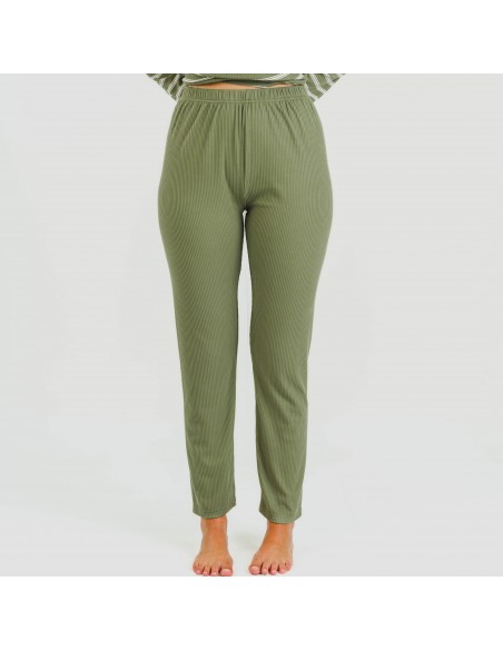 Pigiama a costine bicolore Pigiama a costine bicolore