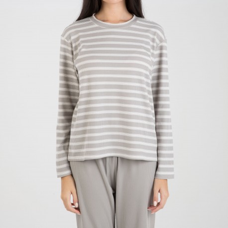 Pigiama a costine bicolore