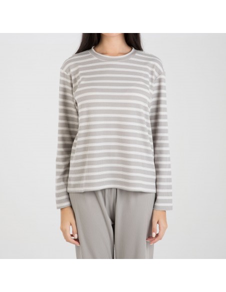 Pigiama a costine bicolore Pigiama a costine bicolore