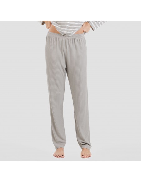 Pigiama a costine bicolore Pigiama a costine bicolore