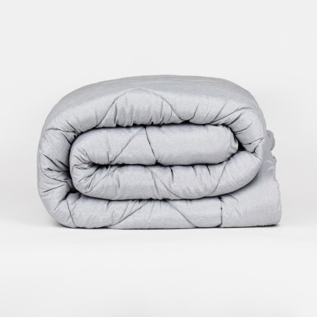 Trapunta effetto consumato tinta unita