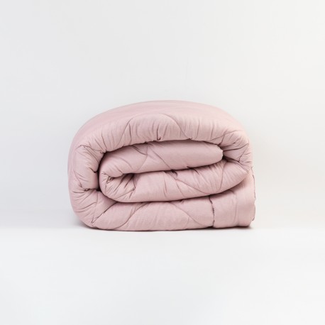 Trapunta effetto consumato tinta unita