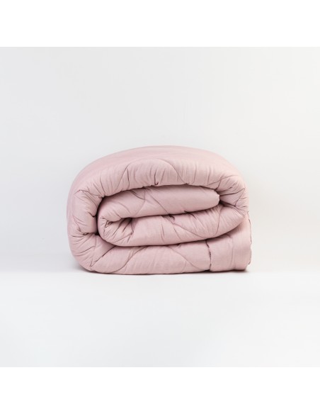 Trapunta effetto consumato tinta unita