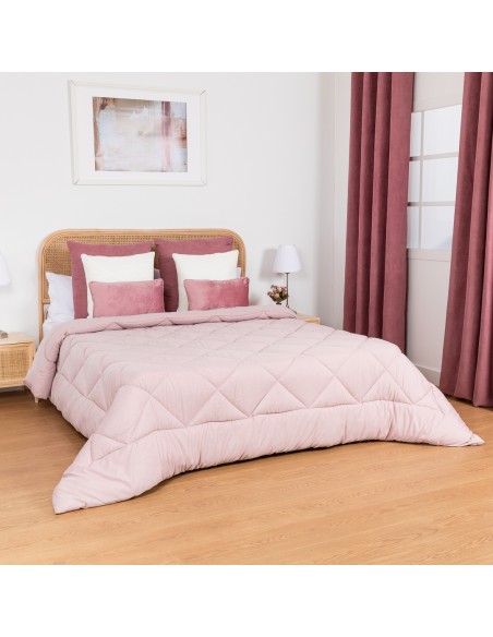 Trapunta effetto consumato tinta unita