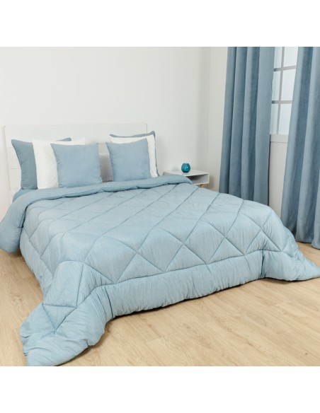 Trapunta effetto consumato tinta unita