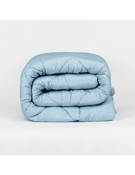 Trapunta effetto consumato tinta unita