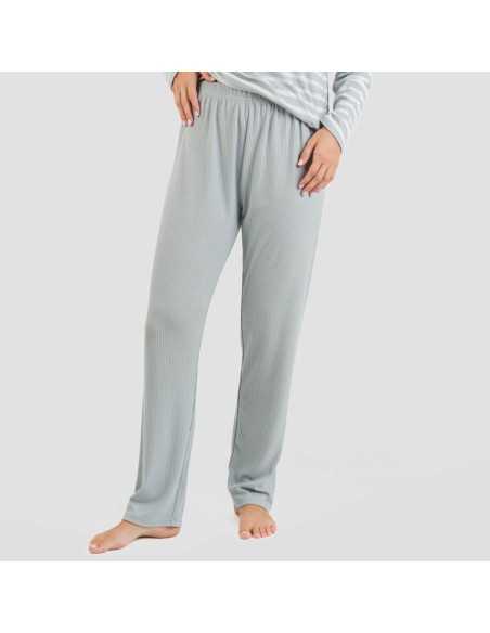 Pigiama a costine bicolore