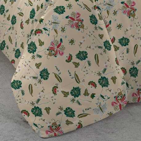 Copripiumino cotone María verde militare