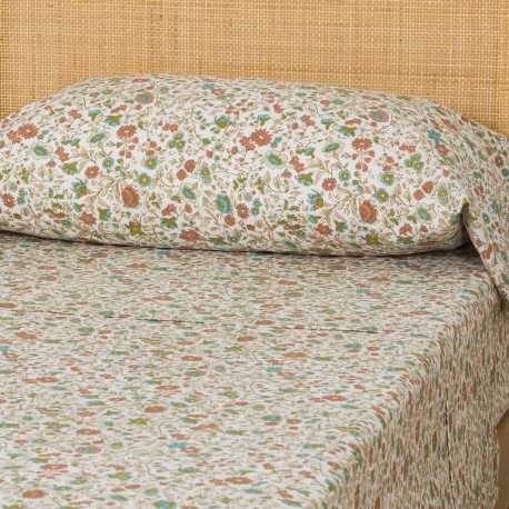 Set di lenzuola cotone Daniela marrone