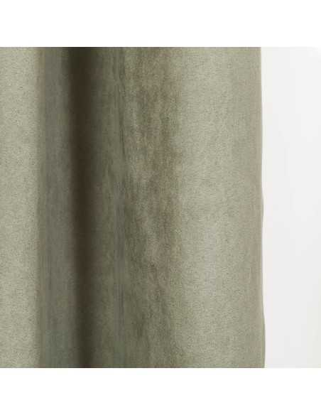 Tenda in pelle scamosciata tinta unita