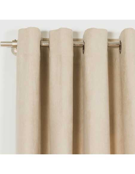 Tenda in pelle scamosciata tinta unita Tenda in pelle scamosciata tinta unita