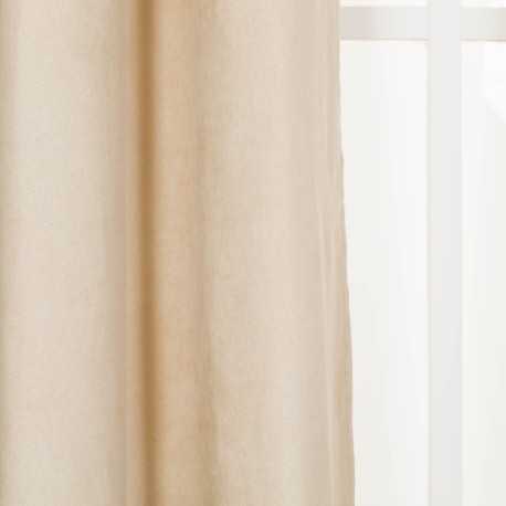 Tenda in pelle scamosciata tinta unita